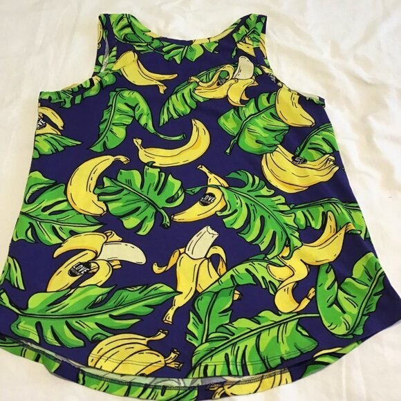 LOVE MOSCHINO Banana and leaf print tank top Size 4 - Picture 5 of 10